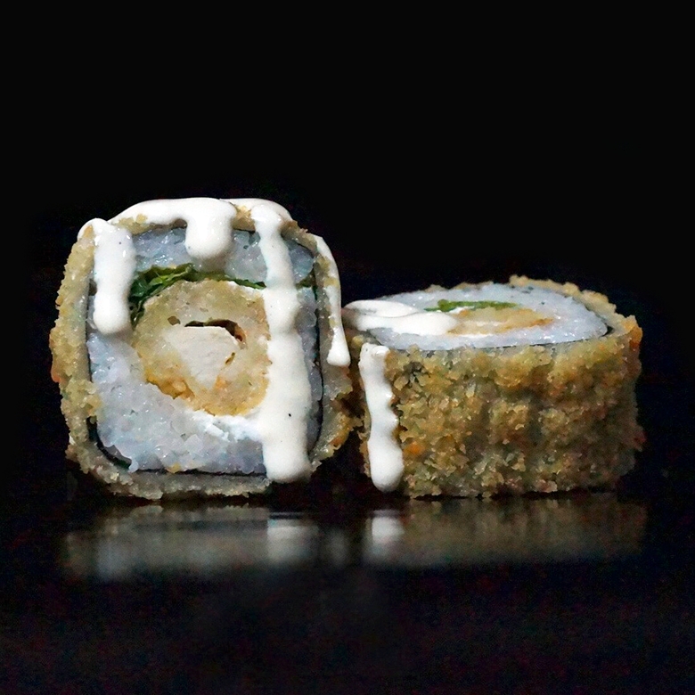 Жареный с креветкой